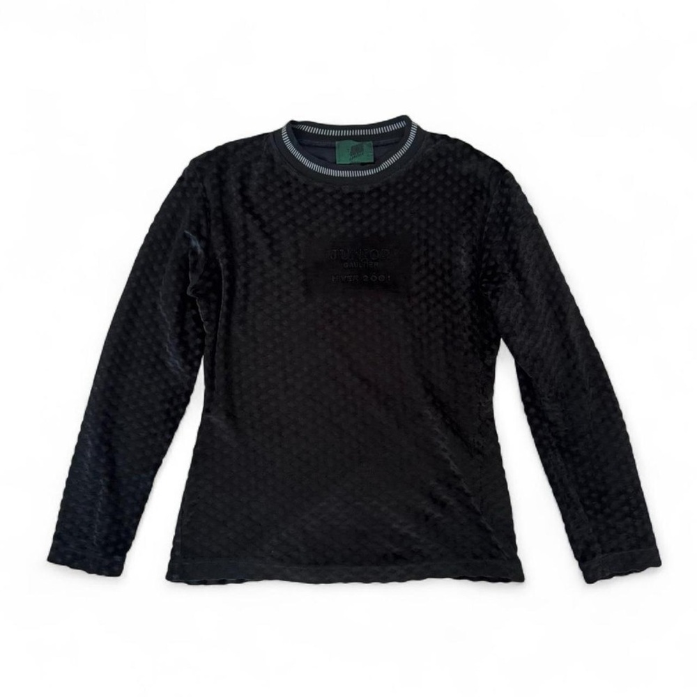 JPG black velour long sleeve
